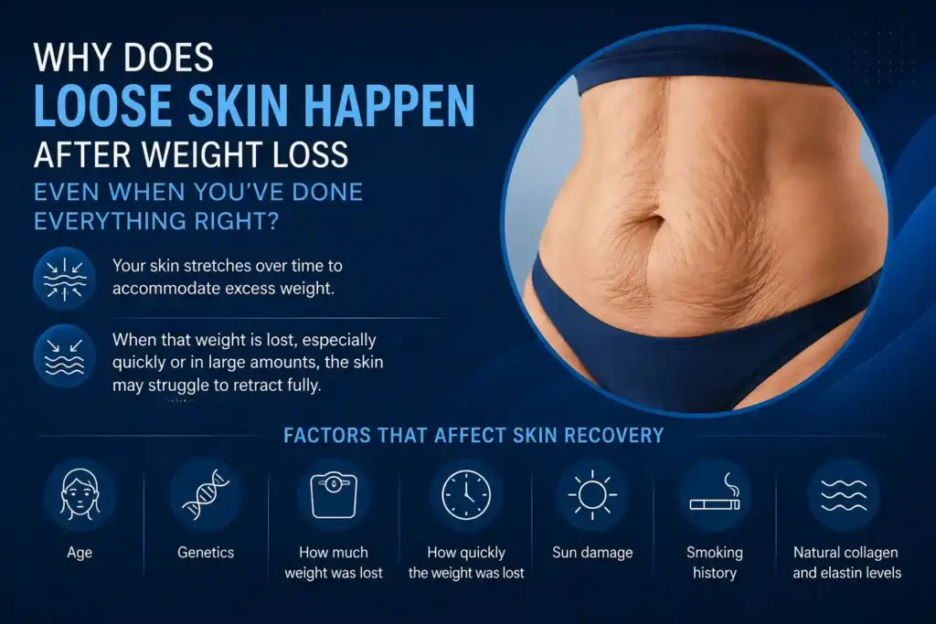 Why Does Loose Skin Happen After Weight Loss Even When You’ve Done Everything Right Huddersfield?